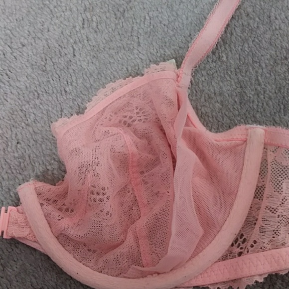 Orange sequin victoria secret bra. - Picture 3 of 5